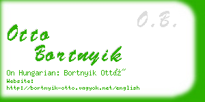 otto bortnyik business card